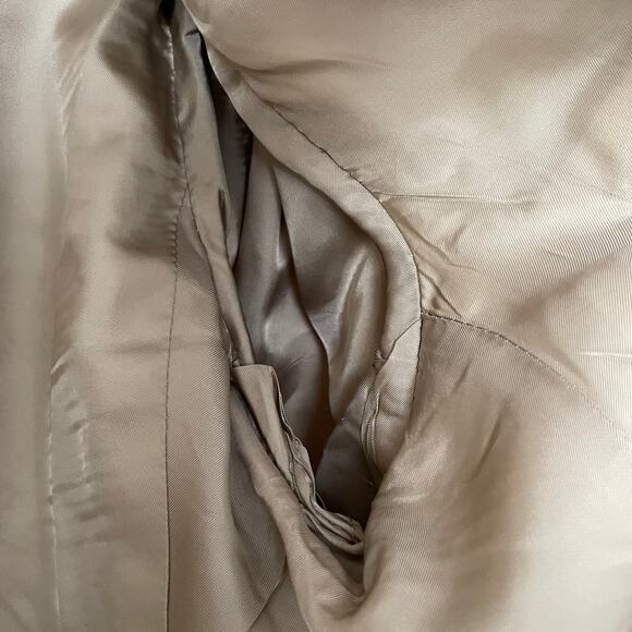 Burberry London Blazer Mens 46L Tan Wool 2 Button Sports Coat Jacket Preppy - Picture 10 of 13